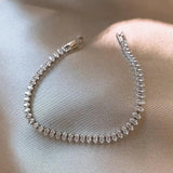 Delicate Zircon Bracelet Women Shinning Stones Jewelry