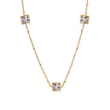 Elegant Emerald Square Bracelet Set for Women