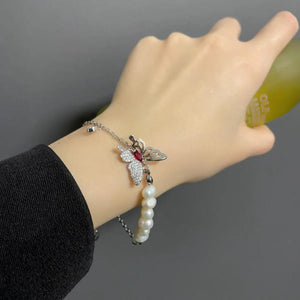 Butterfly Crystal Bracelet Women Cosplay Chain Bangle