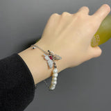 Butterfly Crystal Bracelet Women Cosplay Chain Bangle