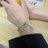 Butterfly Crystal Bracelet Women Cosplay Chain Bangle