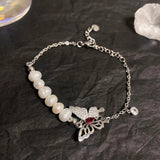 Butterfly Crystal Bracelet Women Cosplay Chain Bangle