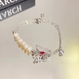 Butterfly Crystal Bracelet Women Cosplay Chain Bangle