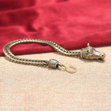 Vintage Brass Horse Head Bracelet Hipster Hand Chain Bangles