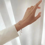 Classic Titanium Steel Letter D Buckle Bracelet for Women
