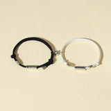 2Pcs Rope Magnetic Bracelets Couple's Mutual Attraction