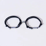 2Pcs Rope Magnetic Bracelets Couple's Mutual Attraction