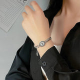 Stainless Steel Thick Chain Bracelet Punk Hip-Hop Jewelry