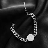 Stainless Steel Thick Chain Bracelet Punk Hip-Hop Jewelry