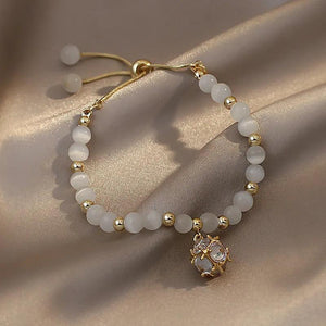 Geometric Zircon Pendant Bracelet for Women