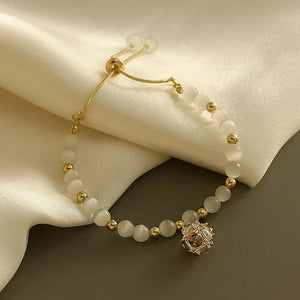 Geometric Zircon Pendant Bracelet for Women