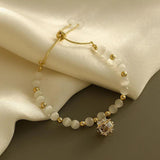 Geometric Zircon Pendant Bracelet for Women