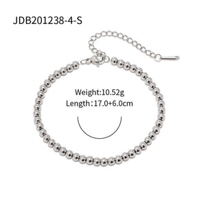 Uworld Sporty 18K PVD Plated Stainless Steel 5mm Ball Bracelet