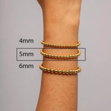 Uworld Sporty 18K PVD Plated Stainless Steel 5mm Ball Bracelet