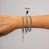 Uworld Sporty 18K PVD Plated Stainless Steel 5mm Ball Bracelet