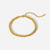 Uworld Sporty 18K PVD Plated Stainless Steel 5mm Ball Bracelet