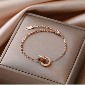 High Titanium Steel Roman Bracelet for Women