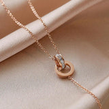 High Titanium Steel Roman Bracelet for Women