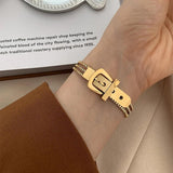 Charm Bangle Link Chain Bracelet for Women Jewelry
