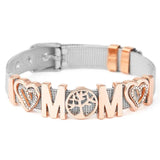 10mm MOM Santa Claus Slide Beads Mesh Bracelets For Women