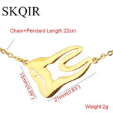 Medical Teeth Bracelet Tooth Pulseira Stainless Steel Chain Women Men Gift