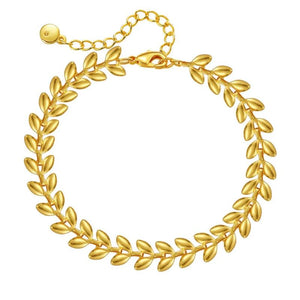 Wheat Ear Leaves Chain Bracelet for Women
