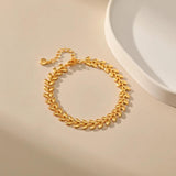 Wheat Ear Leaves Chain Bracelet for Women