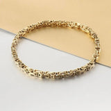 Byzantine Stainless Steel Bracelet Heavy Strong Silver Link Chain Bracelets