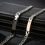 Stainless Steel Couple Bracelet for Men and Women