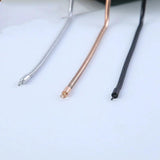 Stainless Steel Snake Chain Charms Beads Bracelet Bangle DIY Bracelet For Women