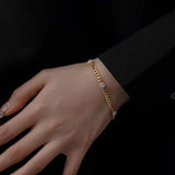 316L Stainless Steel Zircon Women's Chain Bracelet