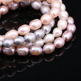 Pink Purple Rice Pearl Bracelet 7-8mm