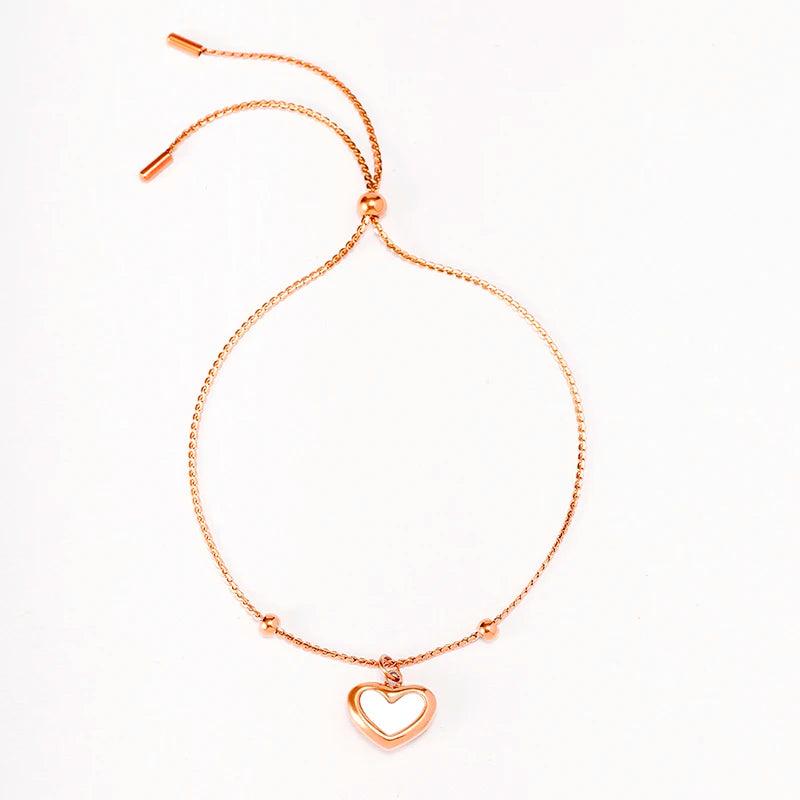 Heart Shell Stainless Steel Bracelet for Women Charm Bracelets