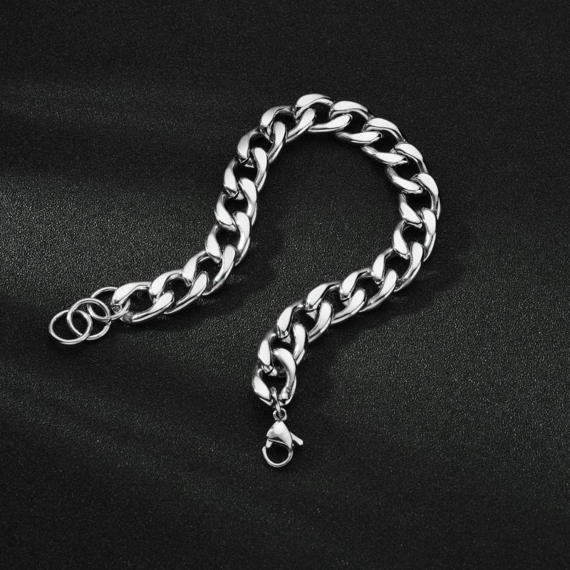 Atoztide Punk 11.5mm Chain Bracelet Stainless Steel