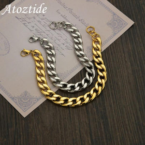 Atoztide Punk 11.5mm Chain Bracelet Stainless Steel