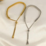 Stainless Steel Link Chain Bracelet Women Girl Men Hiphop/Rock