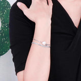 Baroque Pearl Bracelets Multilayer Bracelets Stainless Steel Chain