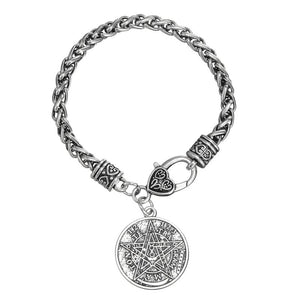 Pagan Tetragrammaton Pentagram Pentacle Male Bracelet