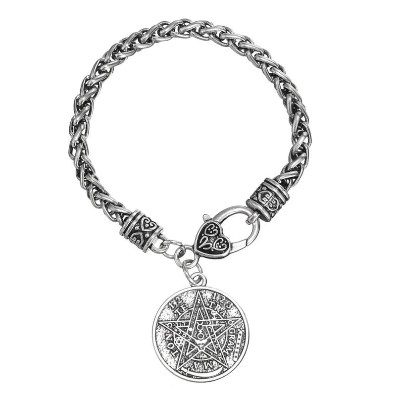 Pagan Tetragrammaton Pentagram Pentacle Male Bracelet