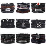 Vintage Multilayer Cross Gigantic Evil Eye Bracelet Men