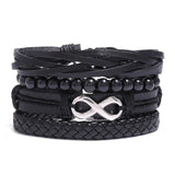 Vintage Multilayer Cross Gigantic Evil Eye Bracelet Men