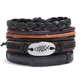 Vintage Multilayer Cross Gigantic Evil Eye Bracelet Men