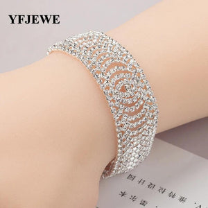 Vintage Crystal Bracelet for Women Bridal Wedding Jewelry