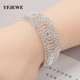 Vintage Crystal Bracelet for Women Bridal Wedding Jewelry