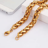 8/10mm Stainless Steel Chain Link Bracelet Bohemia Men Women Gift