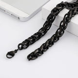 8/10mm Stainless Steel Chain Link Bracelet Bohemia Men Women Gift