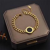 316L Stainless Steel Woman Bracelet Roman Numbers European American Style