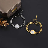 316L Stainless Steel Woman Bracelet Roman Numbers European American Style