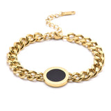 316L Stainless Steel Woman Bracelet Roman Numbers European American Style