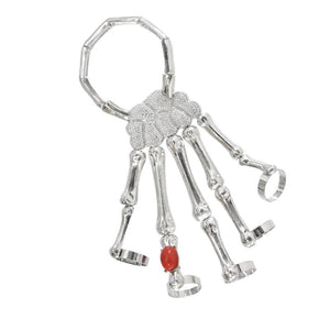 Gothic Punk Hand Skull Skeleton Bracelet Bangle Halloween Accessories